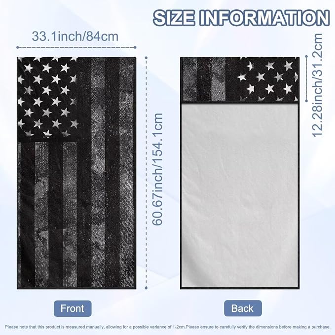 Black American Flag Car Towel Seat Cover Breathable Soft Car Seat Cover Protector with Storage Bag Easy to Store Universal Fit for Most Vehicles - Image 7