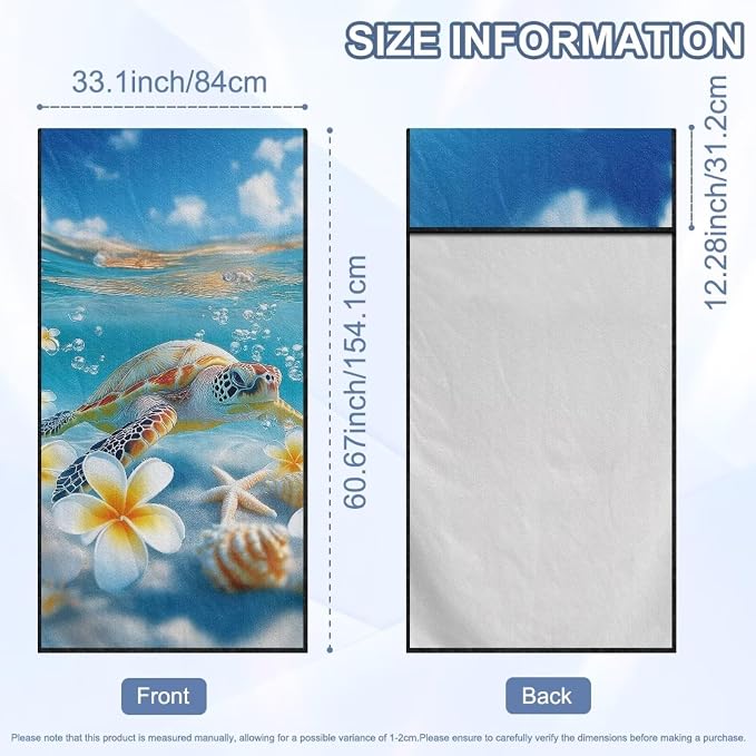 Turtles Starfish Car Towel Seat Cover Breathable Soft Car Seat Cover Protector Easy to Installation Universal Fit for SUV Van Truck Sedan - Image 7