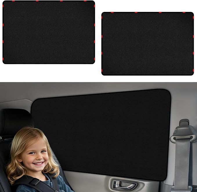 ZATOOTO Magnetic Car Window Shades Rear Window Cover Privacy 21.2×39.3Inch | Light Blocking Sun Shades for Camping, Stay Cool & UV Protection, Rear Window Sunshade for Babies - Image 9