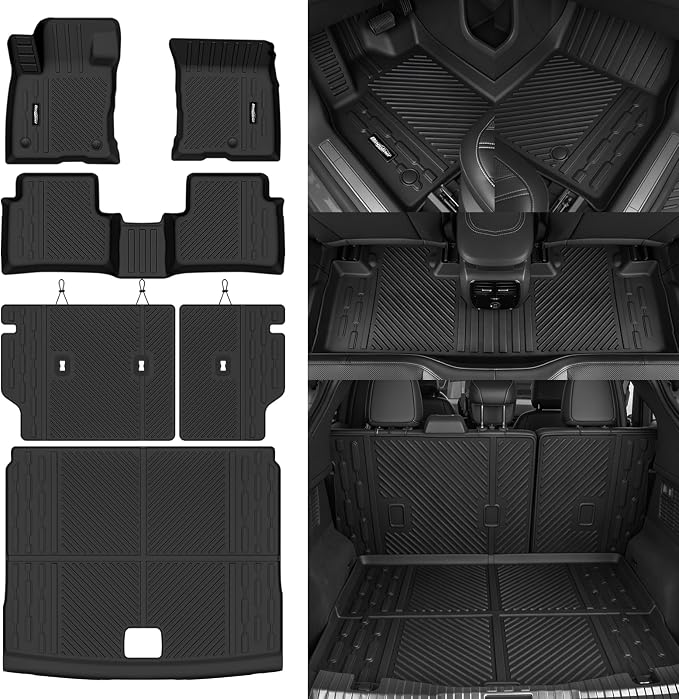 Floor Mats for Ford Bronco Sport 2021-2026(Not for 4 Door) | Trunk Mat and Backrest Mat All Weather TPE Protector Odorless Full Set Interior Accessories Floor Liners - Image 7