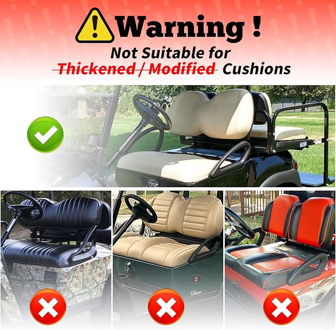 10L0L Golf Cart Seat Covers for Yamaha EZGO Club Car Seat Towel Cushion | Breathable Mesh All-Season Front/Rear Seat Blanket, UV Resistant, Cool Comfort, Machine Washable, Easy On, Great Golf Gift - Image 7