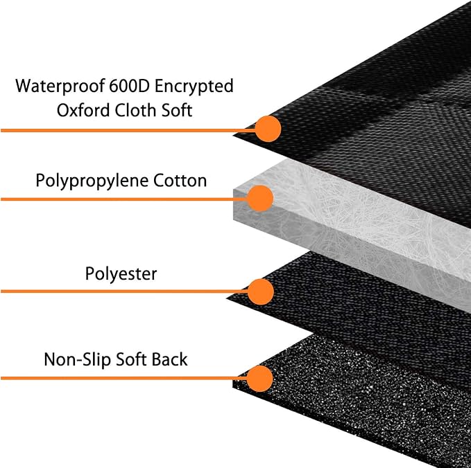 Dog Car Seat Cover, Waterproof Nonslip Pet Seat Cover for Back Seat with Storage Pockets Mesh Visual Window, Heavy Duty Scratchproof Pet Dog Seat Cover Hammock for Cars Trucks and SUVs - Image 7