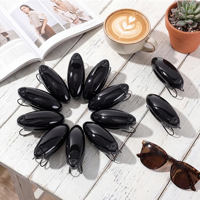 Frienda 20 Pcs Sunglasses Holder for Car Sun Visor Clip,Black | Visor Clips for Eyeglasses, Securely Holds Glasses, Ticket Card Holder, Metal Shell Spring Clip, For Women Men Drivers - Image 8