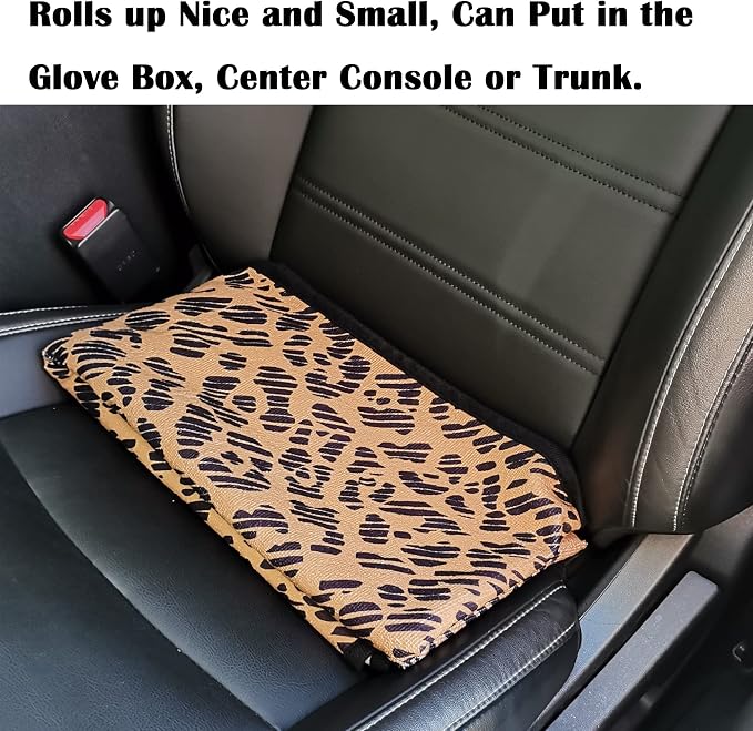 Car Seat Cover Protector Front Seats,for Gym Workout,Running,Swimming,Beach and Hiking,Waterproof Sweat Towel Bucket Seat Covers for Cars SUV Trucks (Leopard, 1Pcs) - Image 7