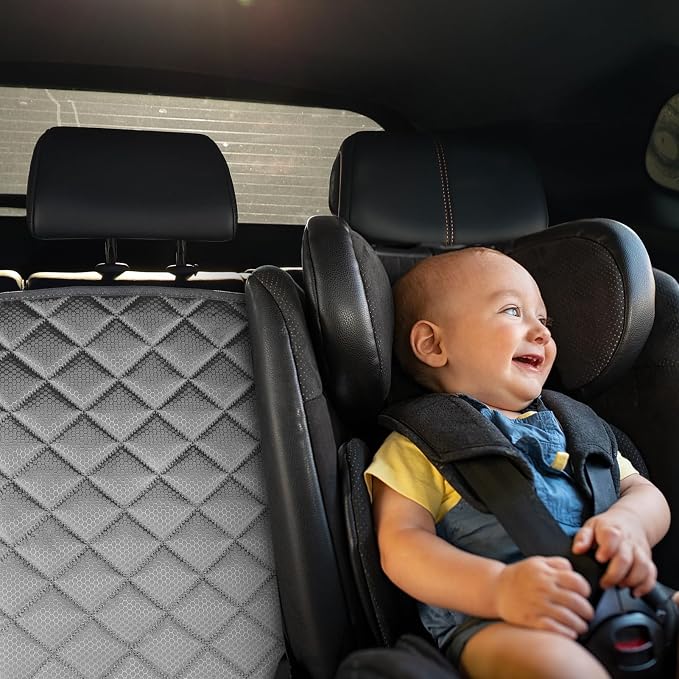 Waterproof Scratchproof Pet Bench Seat Covers for Cars, SUVs | Nonslip Durable Back Seat Cover for Dogs, 600D Oxford Fabric, Side Flaps, Full Bench, Easy Install, Machine Washable - Image 9