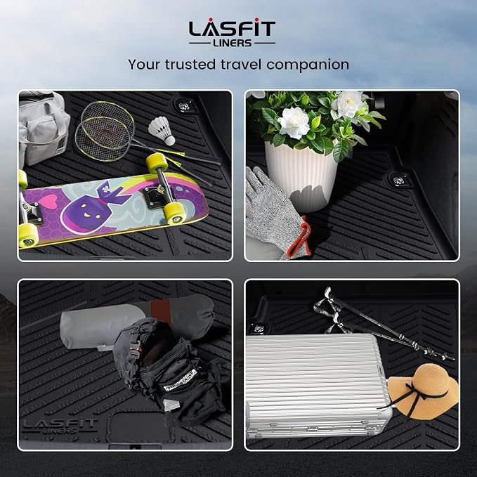 LASFIT Cargo Mat for Audi A5/S5 2025-2026(New Body), Custom Fit All-Weather TPE Trunk Mat for Audi Accessories, Waterproof, Easy to Clean, Black - Image 9