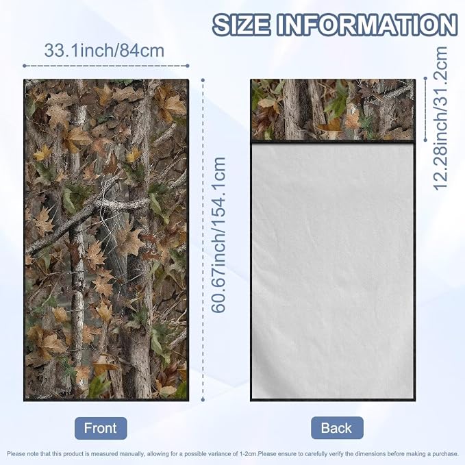 SEANATIVE Car Towel Seat Covers Auto Seat Towel Protector - Sweat Absorber for Family Road Trips Sports Swimming Hiking, Camo Hunting Print Automotive Seat Protector Car Interior Accessories - Image 7