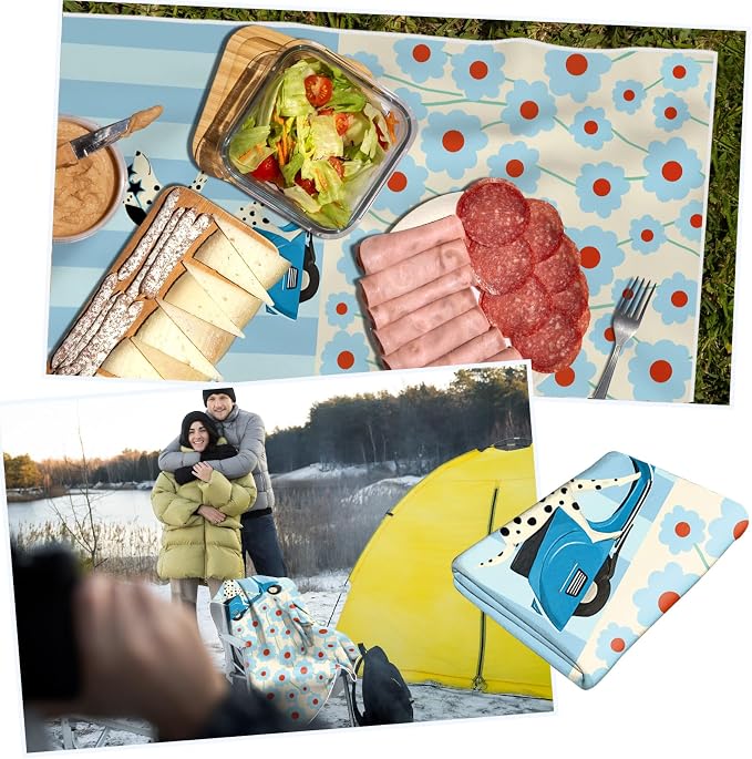 2 Pack Car Towels Seat Cover with Storage Bag, Multifunctional Microfiber Towel for Gym Outdoor Sport Running,Picnic, Beach, Pet Dog Travel,Fits Car SUV Truck (Scooter Dog) - Image 8