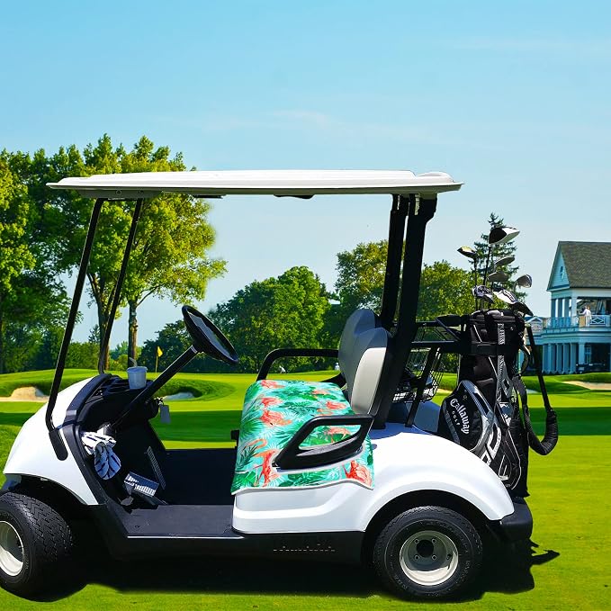ENYORSE Golf Cart Seat Covers, Tropical Floral Seat Towel Blanket, Soft Breathable Microfiber, Keeps Seats Cool & Comfortable, 51”x31”, Fits 2 & 4 Passenger EZGO, Yamaha,Club Car Carts - Image 8