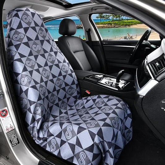 FLORICH Car Seat Cover Protector Front Seats, Sweat Towel Car Seat Covers for Post Gym Workout, Running, Swimming, Beach and Hiking, Universal Fit Non-Slip Car Seat Towel Covers for Cars Trucks SUV - Image 2