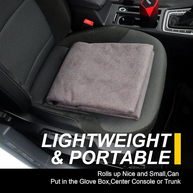 Back Seat Cover for Car Trucks Van SUV Jeep,Waterproof Rear Bench Towel Seat Covers for Dogs and Kids,Automotive Backseat Protector (Grey) - Image 8