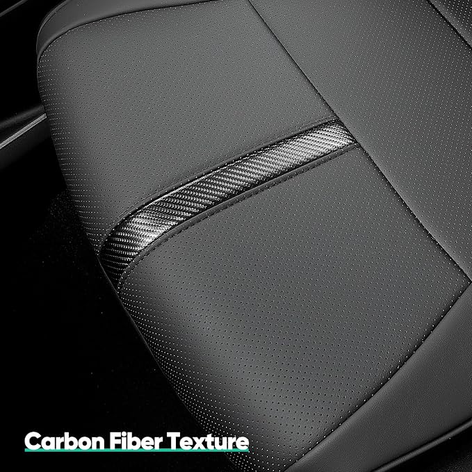 for Ford F150 Seat Covers 2015-2023 2024 2025 2026 (Only Front Seat Covers), Leather Pickup Truck Seat Covers Custom Fit for F-150 XL XLT (Not for Regular Cab) Waterproof Car Accessories Black - Image 8