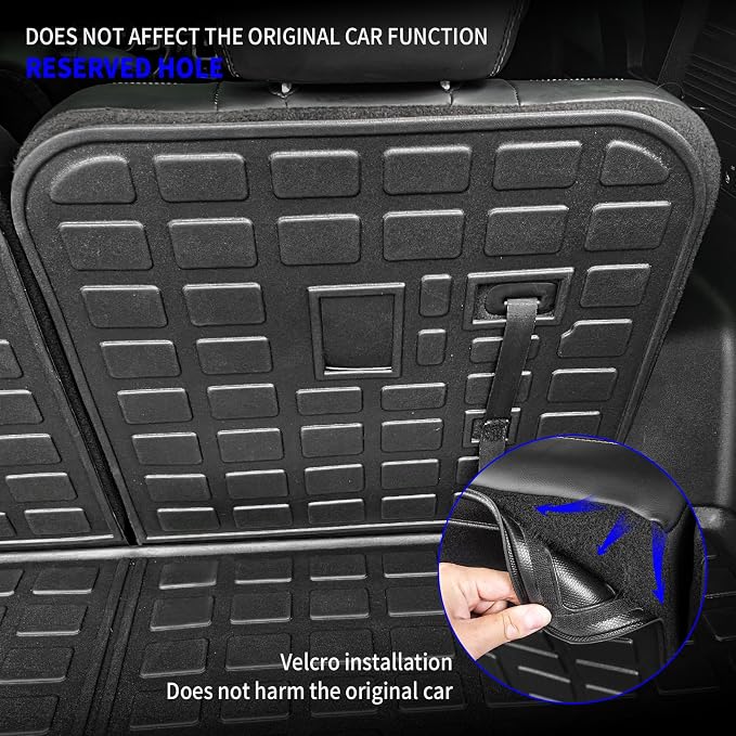 Rongtaod Floor Mats Set for 2021-2025 2026 Kia Sorento 6&7 Seats | Not for Hybrid, Trunk Mat Cargo Mat Cargo Liner TPE All Weather Back Seat Cover Protector 2024 Sorento Accessories - Image 7