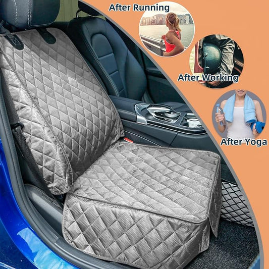 Waterproof Front Seat Car Cover, Full Protection Dog Car Seat Cover | Side Flaps, Nonslip, Scratchproof, Fits Cars, Trucks, SUVs, Jeep - Image 2