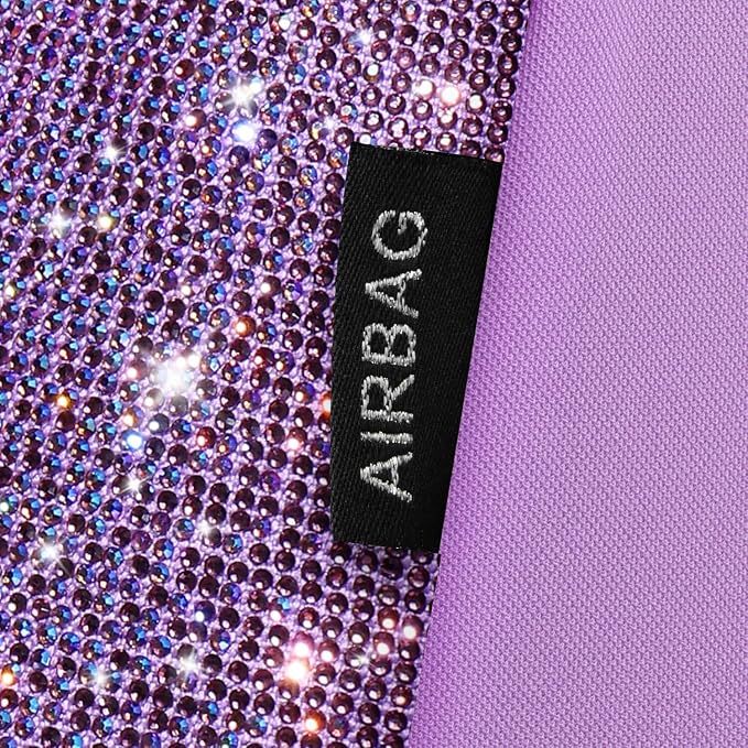 CAR PASS Light Purple Bling Diamond Leather Car Seat Covers Full Sets, Waterproof Shining Glitter Sparkly Crystal Universal Armrest Fit for Automotive Truck SUV Cute Women Girl,Lavender Rhinestone - Image 9