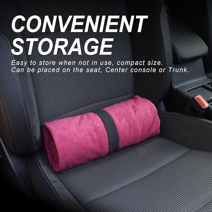 Sweat Towel Car Seat Cover Protector Front Seats for Gym Workout, Running, Swimming, Beach and Hiking, Waterproof Universal Seat Cover for Car, Trucks, Van & SUV (1, Maroon/White, Front) - Image 6