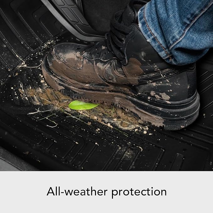 Amazon Basics 4-Piece Premium All-Season Anti-Slip Rubber Floor Mats, All Weather Protection for Cars, SUVs and Trucks, Universal Trim to Fit, Black - Image 9