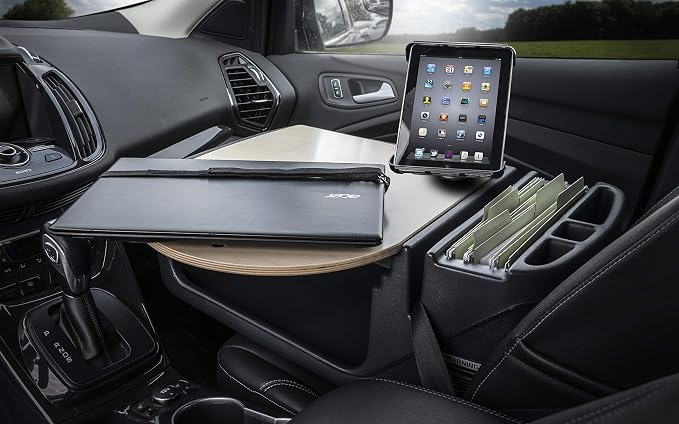 AutoExec AE-RMCD-TAB-11M Roadmaster Car Desk for Your Vehicle Workstation and Mobile Office, Natural with Tablet Mount | Vehicle Workstation, Mobile Office, Tablet Mount - Image 2