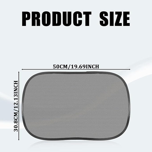 2PCS Car Window Shades, Static Cling Sun Shade for Side Windows, UV & Heat Protection Anti-Glare Auto Window Screen for Baby Safety & Comfortable Driving, Universal Fit Car Accessories - Image 2