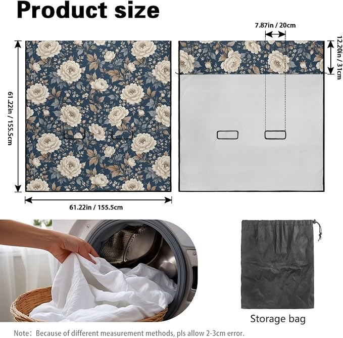 Vintage Flower Print Car Back Seat Cover, Universal Fit Rear Seat with Rear Split Bench, Seat Protector for Dogs Kids, Auto Interior Accessories for SUV Sedan Van - Image 7