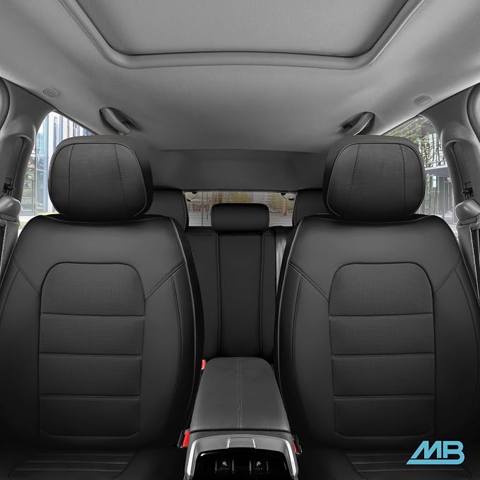 MotorBox Cabin King Black Label Leather Seat Covers for Trucks & Cars | Black Full Set Car Seat Covers, Waterproof Leather Seat Covers, Car Accessories, Seat Protector, Universal Fit - Image 9