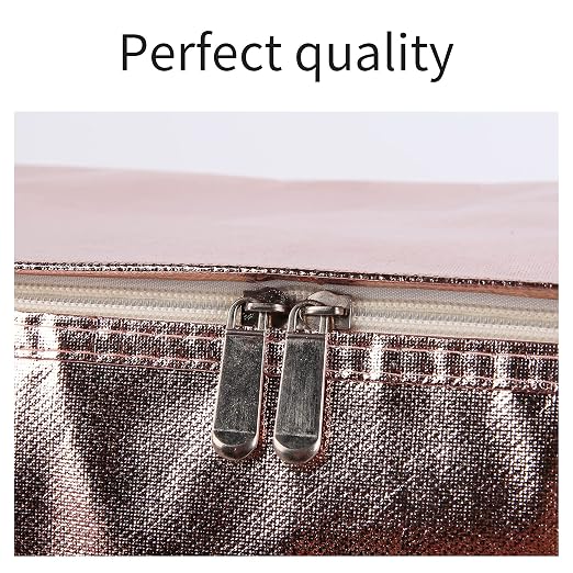 insulated picnic bag extra cooler Grocery shopping bags, Reusable, Heavy Duty, zipped zipper,Collapsible,tote,for men,women,for car,Recycled Golden XL-Large - Image 7