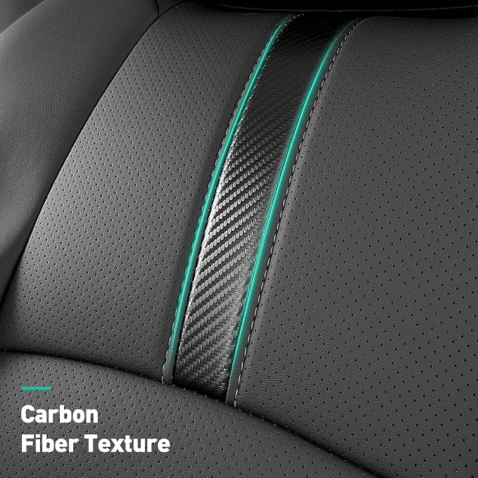 DiffCar® for Toyota Tacoma Seat Covers 2024 2025 2026 Double Cab,Black/Gray | Full Set Seat Covers, Faux Nappa Leather Truck Accessories for Tacoma 4th Gen(Gas Only),Custom Fit Car Pickup Seat Protectors - Image 8