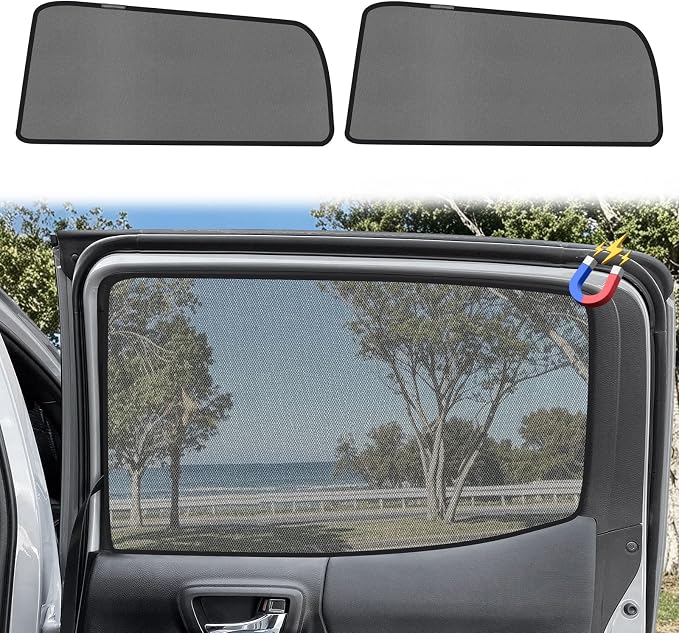 KUST Car Window Shades for 2021-2025 Toyota Highlander Accessories, Breathable Mesh Magnetic Window Covers, Rear Back Side Window Sun Shades UV Block Privacy Protection for Baby Camping Napping 2PCS - Image 9