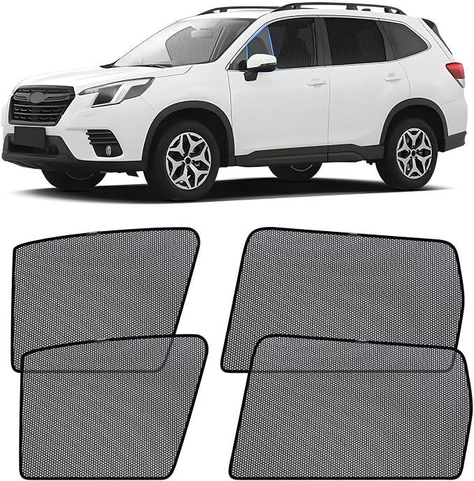 ZATOOTO Subaru Forester Sun Shade 2019-2024, Breathable Anti-Bug Mesh | Half-Window Mesh & Clear View, UV Blocking, Privacy Protection for Camping, Car Window Covers for Baby - Image 7
