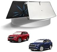 KUST Windshield Sun Shade Umbrella for 【2020-2026 Toyota Highlander】 | Custom Fit Windshield Sunshade | Foldable Sunshade with Bendable Handle | Blocks Heat & UV Rays by KUST