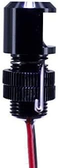 Oznium Side View LED Bolt - 12V LED Side Emitting Light for Bumper, Grille, Cars Interior, Dash, Ambient Lighting, Motorcycle with Aluminum Housing & Screw Nut (11 mm Black, Warm White LED), 2-PACK - Image 2