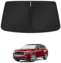 KUST Windshield Sun Shade for Infiniti QX60 2014-2022 2023 2024 2025 2026 Window Accessories Shade Sun Visor Cover Foldable Block UV Rays by KUST