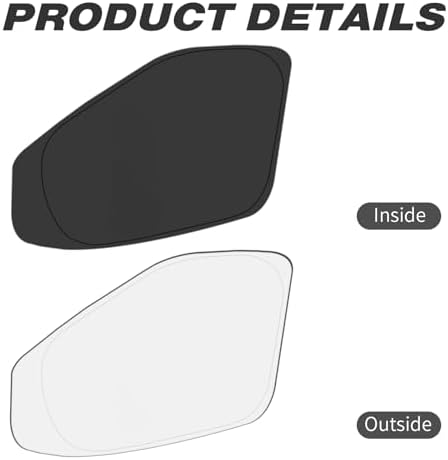 Front Side Window Sun Shade for 2015-2024 Fo-rd Transit Van High and Medium Roof Accessories, Foldable Window Sunshade Sun Visor Protector, Side Shades Sun Shield Blocks UV Ray Heat, Pack of 2 - Image 5