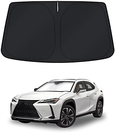 KUST Windshield Sun Shade for 2019-2024 2025 2026 Lexus UX 200/250h/260h/300h/300e Accessories Window Shade Sun Cover Foldable Block UV Rays Keep Car Cooler by KUST
