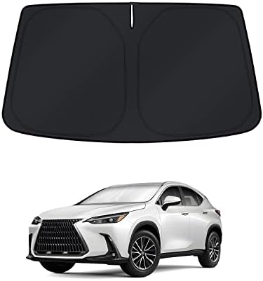 KUST Windshield Sun Shade for 2022-2023 2024 2025 2026 Lexus NX NX250 NX350 NX350h NX450h+ Sunshade Window Accessories Sun Visor Protector Foldable Block UV Rays by KUST