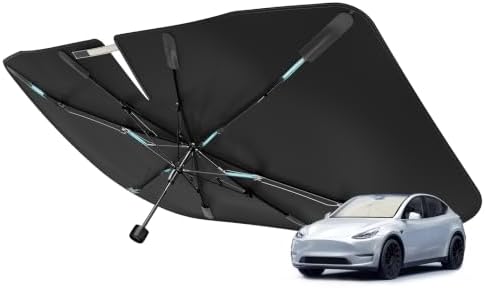 Nmoiss 2026 Windshield Sun Shade Umbrella [Vinyl Coating Heat Shield] by Nmoiss
