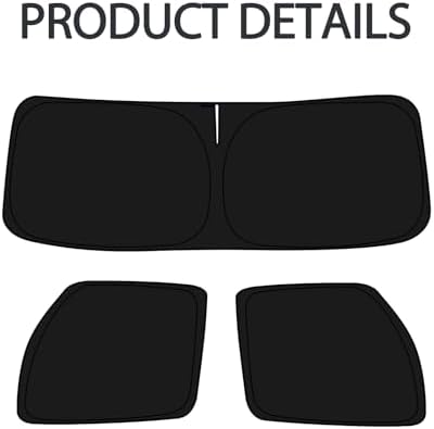 D-Lumina Windshield Sun Shade for 2018-2025 Freightliner Cascadia, Semi-Truck Semi, Commercial & Big Rig Truck, Front and Side Window Shades Sun Visor Block UV Rays, Foldable 2 Layers 210T Material - Image 6