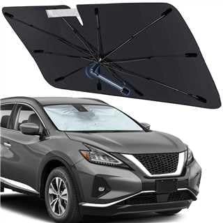 Windshield Sun Shade Umbrella for Nissan Murano 2015-2025 Front Windows by Visufy