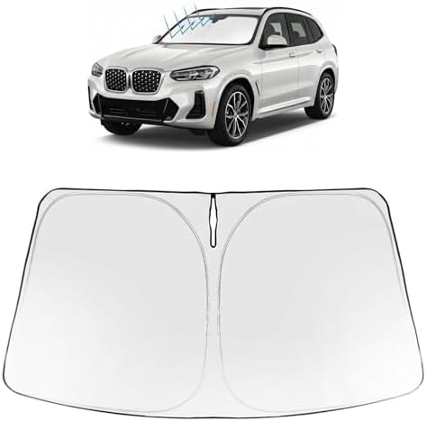 Proadsy Custom Fit 2025-2026 BMW X3 Windshield Sun Shade, Blocks Heat by Proadsy