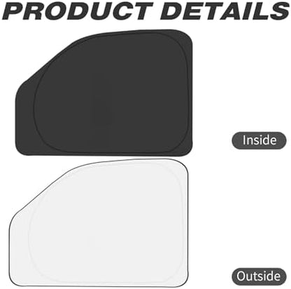Front Side Window Sun Shade for 1996-2025 Chevy Express Cargo Van Accessories, Foldable Window Sunshade Sun Visor Protector, Side Window Shades Sun Shield Blocks UV Rays Heat, Pack of 2 - Image 5