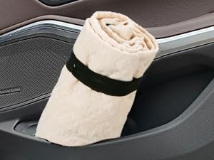 INFANZIA 2Pcs Waterproof Sweat Towel Car Seat Cover Beige, Non-Slip | Premium Bucket Carseat Protector for Trucks SUV Jeep, Universal for Post Gym Workout, Running, Swimming, Beach - Image 7