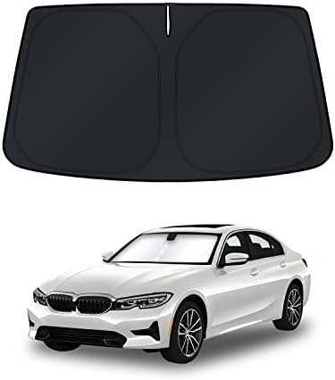 KUST Windshield Sun Shade for BMW 3 Series Accessories 2019-2025 2026 Window Shade Sun Visor Cover Foldable Blocks UV Rays Keep Your Car Cooler by KUST
