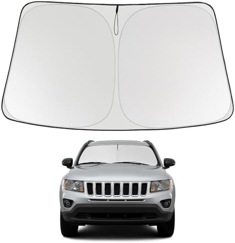 Proadsy Custom Fit 2007-2017 Jeep Compass Windshield Sun Shade, Blocks Heat by Proadsy