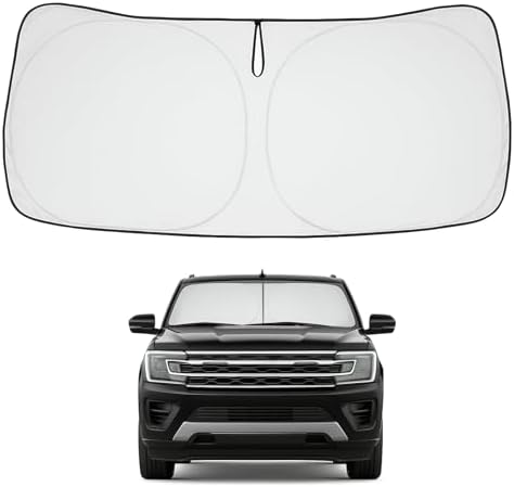 Proadsy Custom Fit Car Windshield Sun Shade for 2018-2024 Ford Expedition by Proadsy