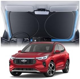Windshield Sun Shade for Ford Escape 2001-2026, Custom Fit Sunshade, 100% UV Block & Heat Insulation, Foldable Car Sunshade with Storage Bag, Protect Interior Accessories by Amadaw