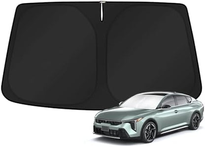 KUST Windshield Sunshade for Kia K4 2025 2026 Accessories Sun Shade Window Sun Visor Protector Foldable Blocks UV Rays Keep Your Car Cooler by KUST