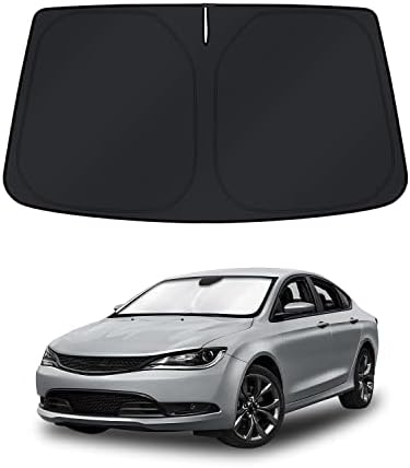KUST Windshield Sun Shade for Chrysler 200 2011-2018 Window Accessories Shade Sun Cover Foldable Block UV Rays Keep Car Cooler by KUST
