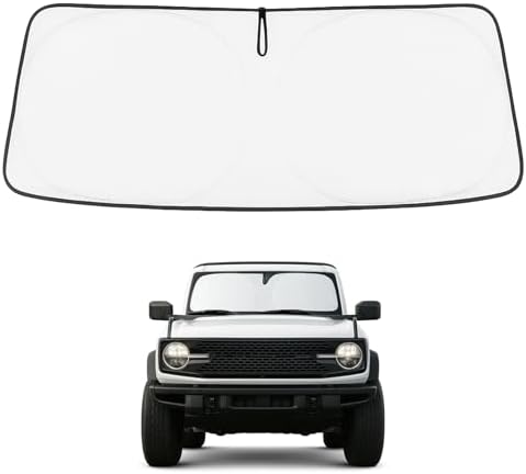 Proadsy Custom Fit 2021-2026 Ford Bronco Windshield Sun Shade, Blocks Heat by Proadsy