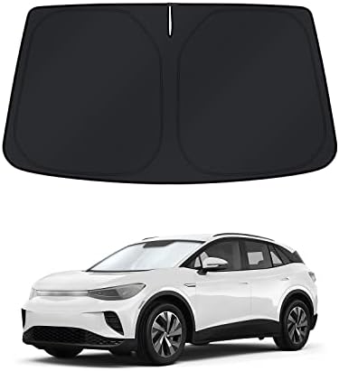 KUST Windshield Sun Shade for 2021-2025 2026 Volkswagen VW ID.4 Accessories Sunshade Window Sun Visor Protector Foldable Blocks UV Rays Keep Car Cooler Privacy by KUST