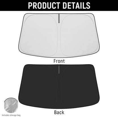 Windshield Sun Shade for Kia 2016-2020 Sorento Accessories (OEM Size) Auto Interior Front Window Sun Visor Heat Protection - Image 7